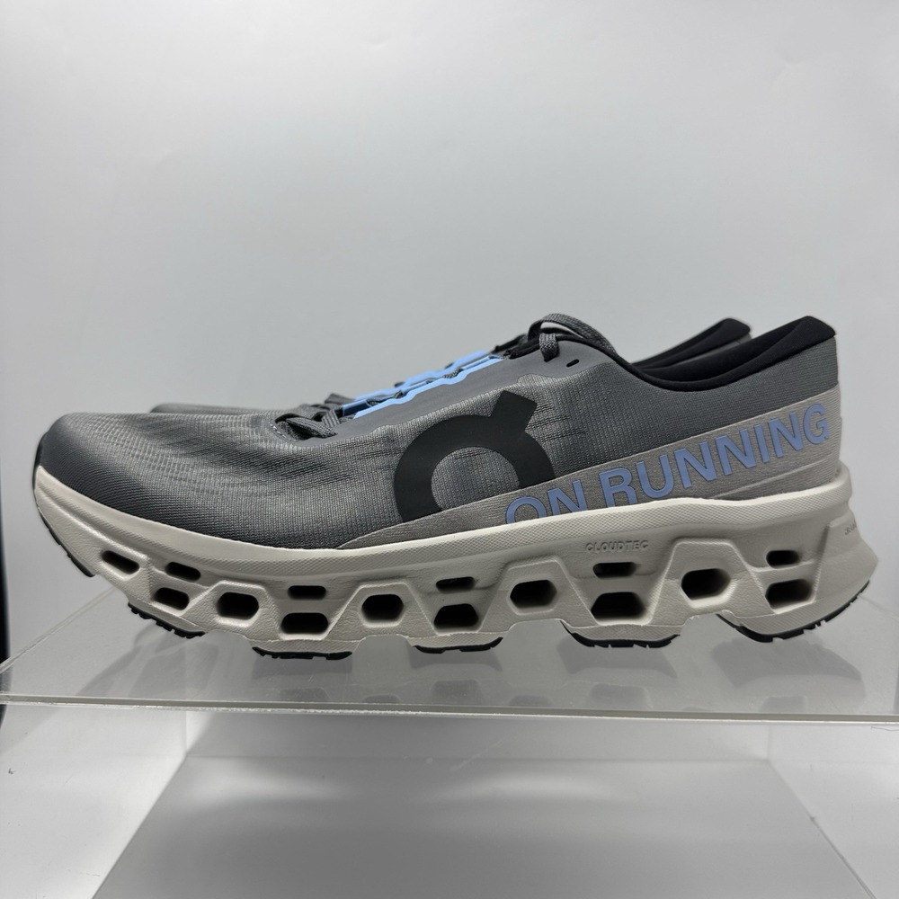 On Cloudmonster 3 Grey Blue Running Shoes Cloud 3MG10054857 Men's Size 13